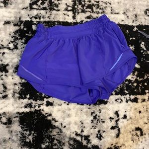 Navy Lululemon Hotty Hot Shorts